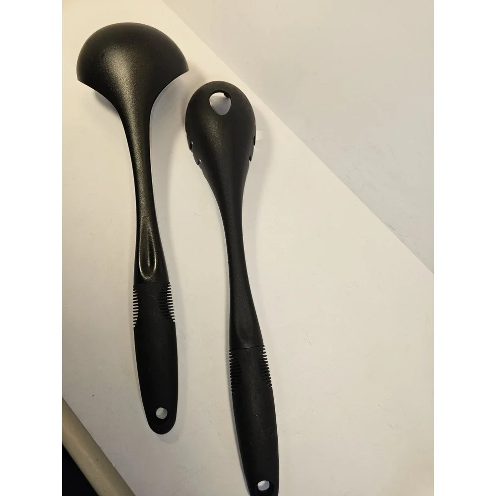 OXO Good Grips  Spaghetti Server And Sauce Or Soup Ladel‎ Black